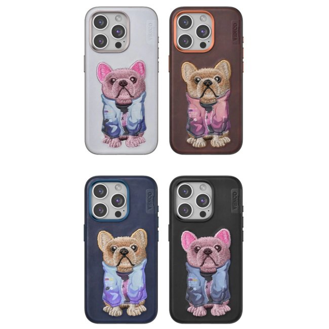 Venco İphone 15 Pro Cute Desenli Kapak - Siyah