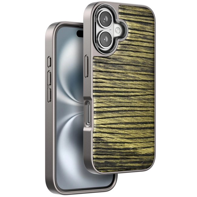 Venco İphone 16 Wave Kapak - Koyu Kahve