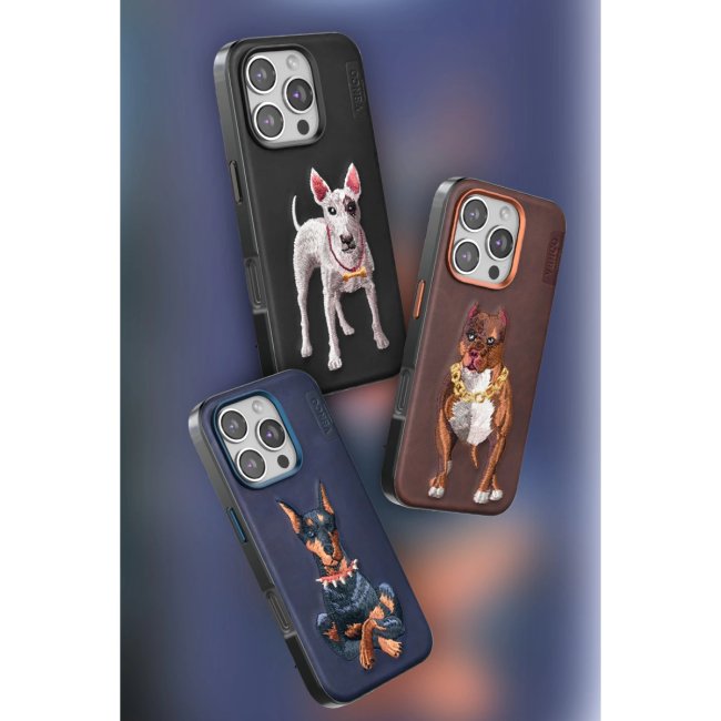 Venco İphone 16 Pro Perma Desenli Kapak - Kahverengi