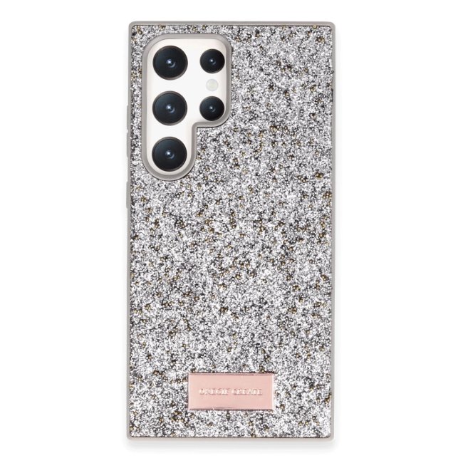 Onegif Samsung Galaxy S24 Ultra Bright Simli Kapak - Gümüş