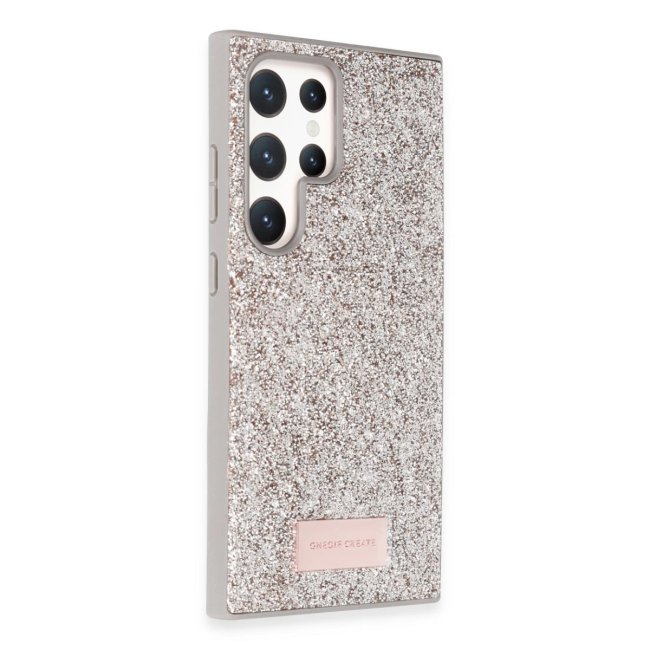 Onegif Samsung Galaxy S24 Ultra Bright Simli Kapak - Gold