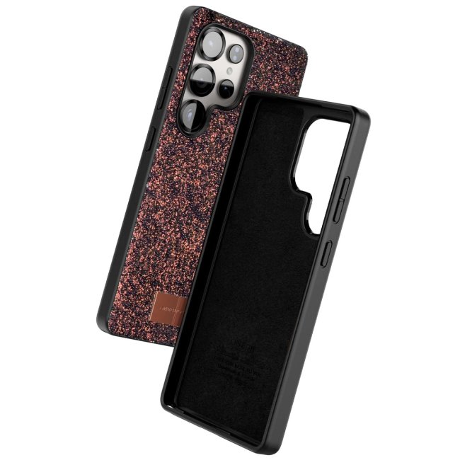 Onegif Samsung Galaxy S25 Ultra Bright Simli Kapak - Derin Mor