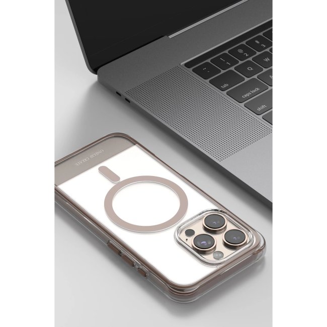 Onegif Apple İphone 15 Hulk Magsafe Kapak - Çöl Titanyum