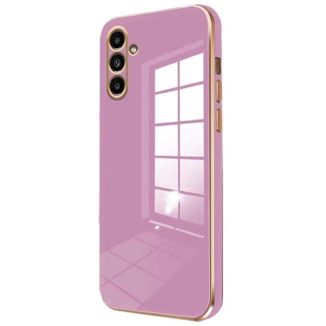 Samsung Galaxy A35 5g Kılıf Volet Silikon - Mor