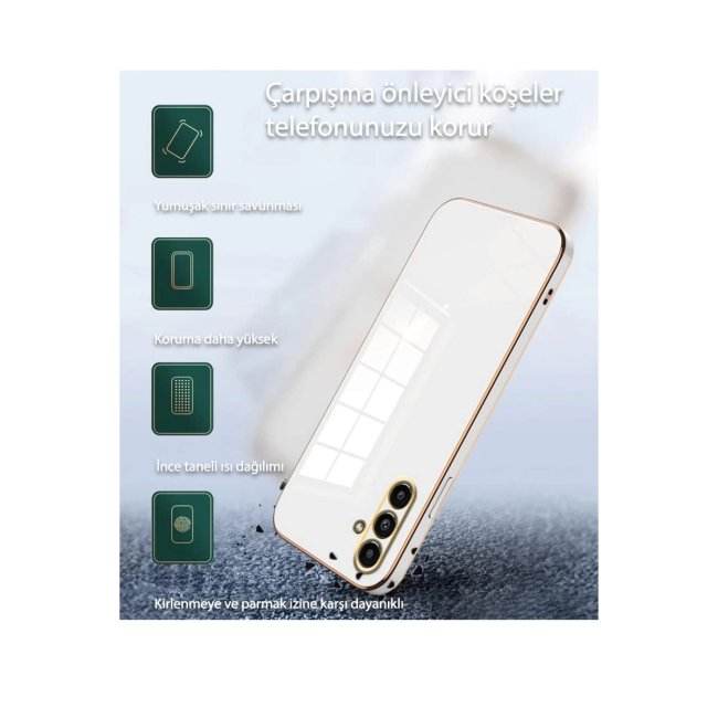 Samsung Galaxy A55 5g Kılıf Volet Silikon - Açık Yeşil