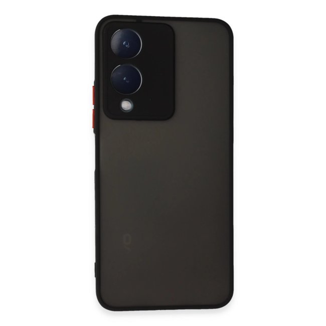 Vivo Y17s Kılıf Montreal Silikon Kapak - Siyah