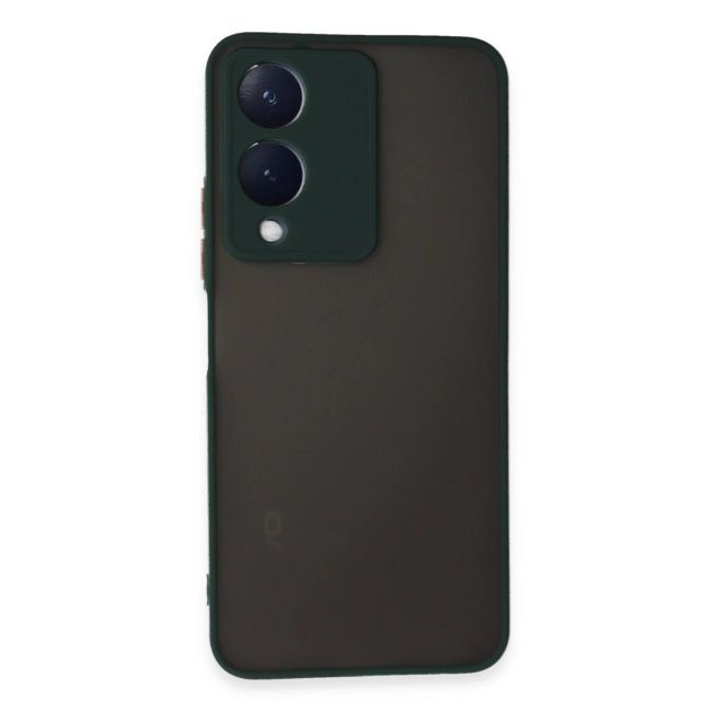 Vivo Y17s Kılıf Montreal Silikon Kapak - Yeşil