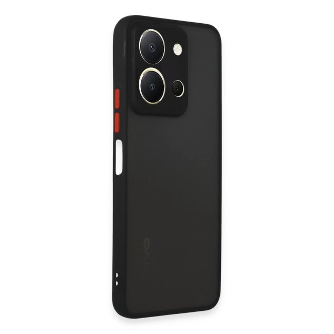 Vivo Y36 Kılıf Montreal Silikon Kapak - Siyah