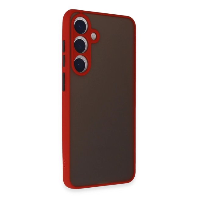 Samsung Galaxy S24 Kılıf Montreal Silikon Kapak - Kırmızı