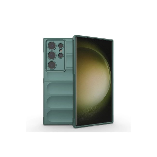 Samsung Galaxy S24 Ultra Kılıf Optimum Silikon - Koyu Yeşil