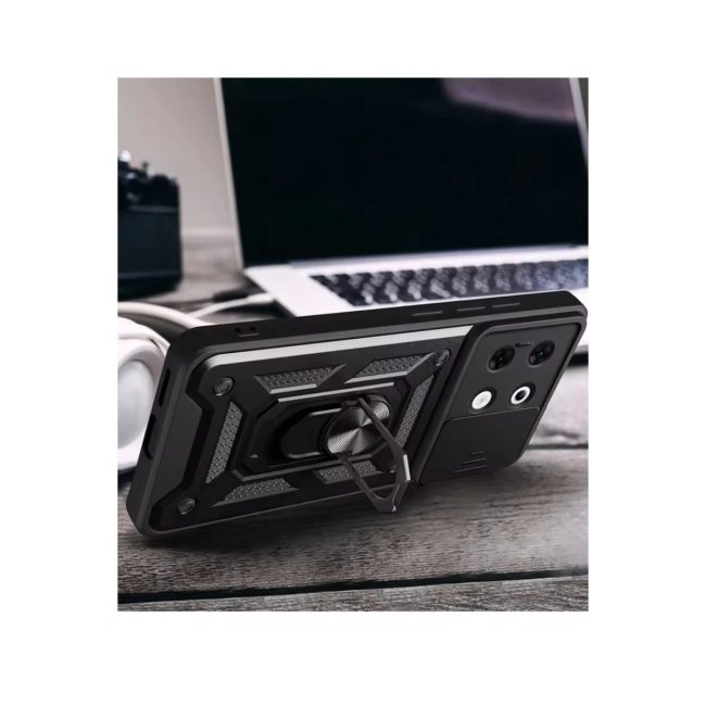 İnfinix Zero 30 5g Kılıf Pars Lens Yüzüklü Silikon - Yeşil