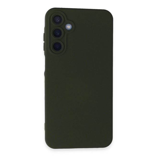 Samsung Galaxy A15 4g Kılıf Nano İçi Kadife Silikon - Koyu Yeşil