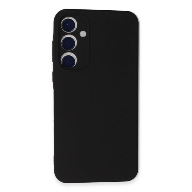 Samsung Galaxy A55 5g Kılıf Nano İçi Kadife Silikon - Siyah