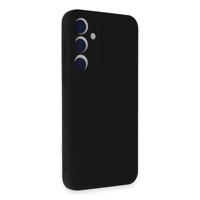 Samsung Galaxy A55 5g Kılıf Nano İçi Kadife Silikon - Siyah