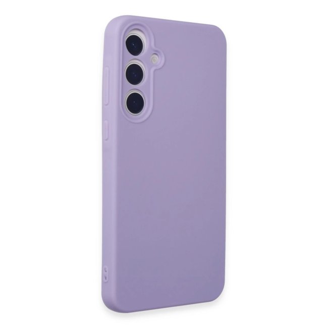 Samsung Galaxy A55 5g Kılıf Nano İçi Kadife Silikon - Lila