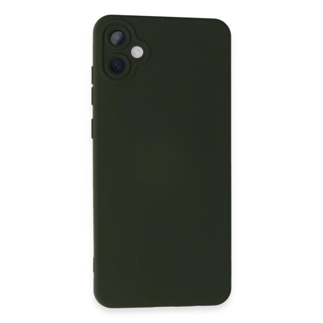 Samsung Galaxy A05 Kılıf Nano İçi Kadife Silikon - Koyu Yeşil