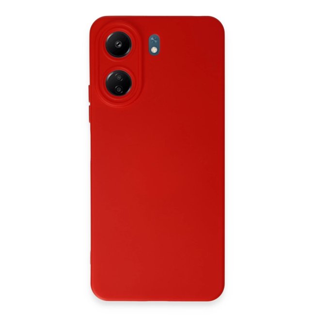 Xiaomi Redmi 13c Kılıf Nano İçi Kadife Silikon - Kırmızı
