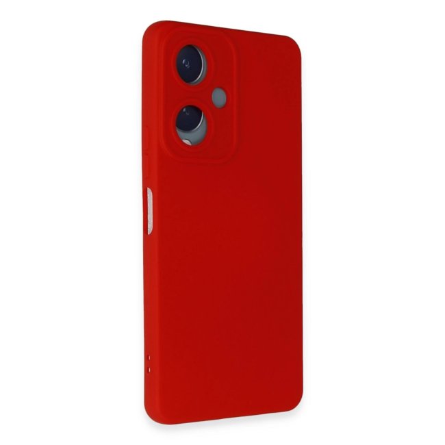 Vivo Y17s Kılıf Nano İçi Kadife Silikon - Kırmızı