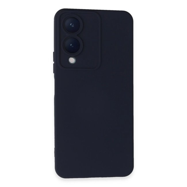Vivo Y17s Kılıf Nano İçi Kadife Silikon - Lacivert