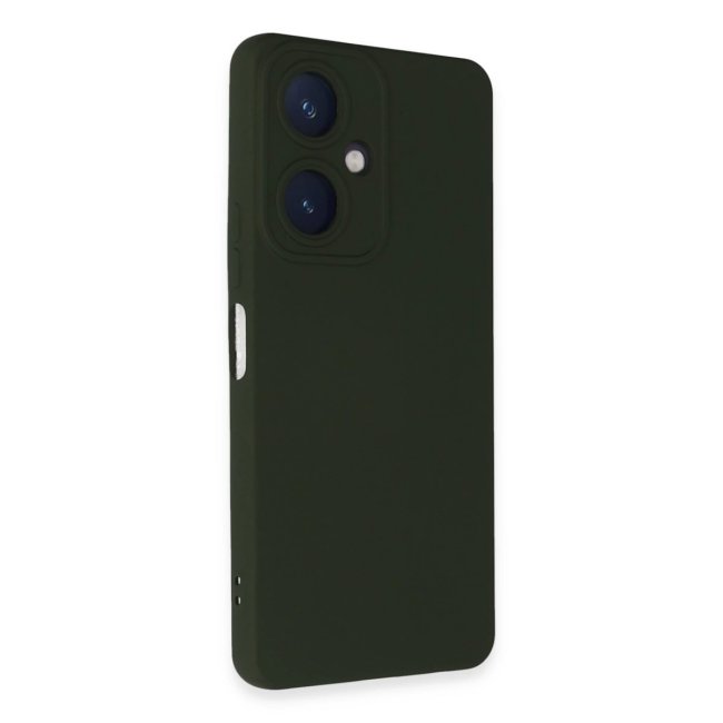 Vivo Y27 Kılıf Nano İçi Kadife Silikon - Koyu Yeşil