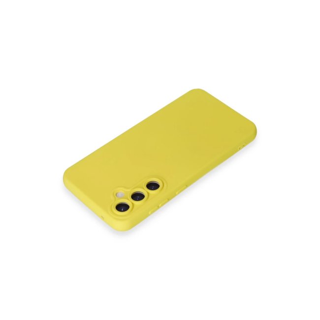 Samsung Galaxy S24 Kılıf Nano İçi Kadife Silikon - Sarı