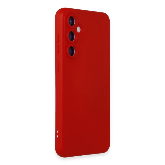 Samsung Galaxy S24 Kılıf Nano İçi Kadife Silikon - Kırmızı