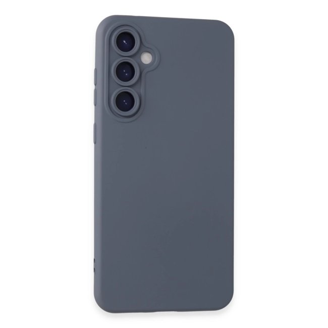 Samsung Galaxy S24 Kılıf Nano İçi Kadife Silikon - Gri