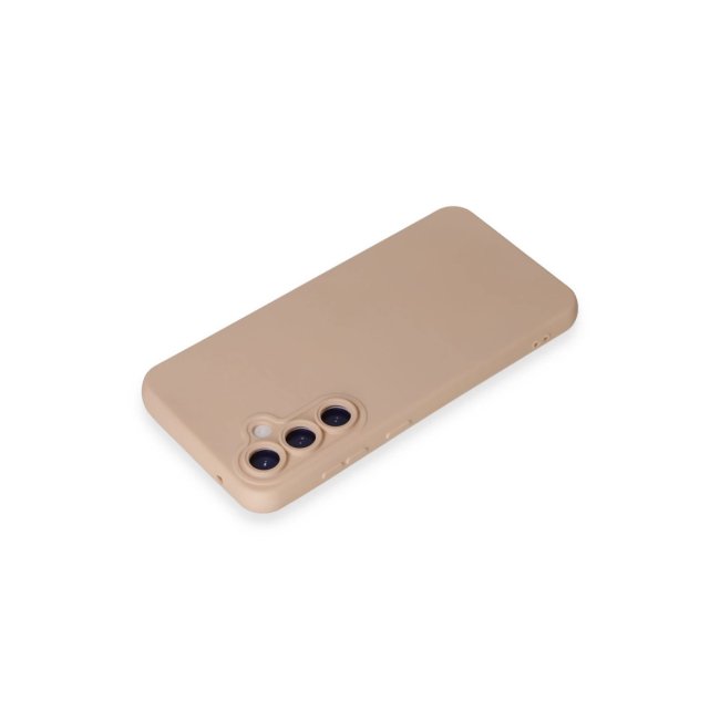 Samsung Galaxy S24 Kılıf Nano İçi Kadife Silikon - Pudra