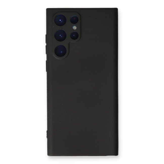 Samsung Galaxy S24 Ultra Kılıf Nano İçi Kadife Silikon - Siyah