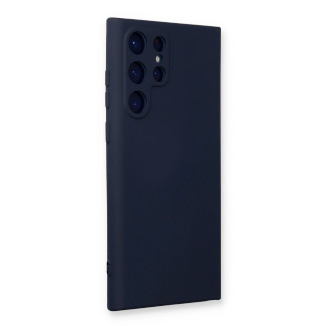 Samsung Galaxy S24 Ultra Kılıf Nano İçi Kadife Silikon - Lacivert