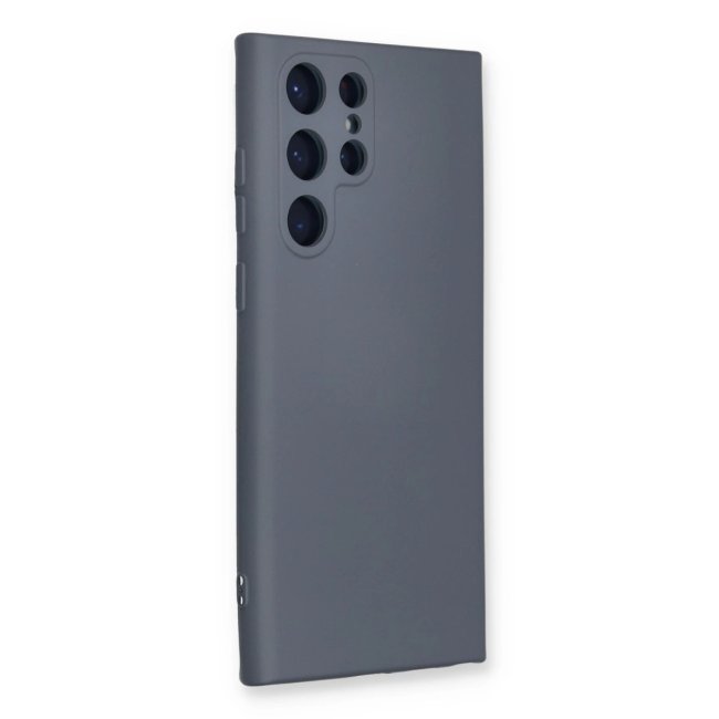 Samsung Galaxy S24 Ultra Kılıf Nano İçi Kadife Silikon - Gri