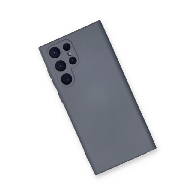 Samsung Galaxy S24 Ultra Kılıf Nano İçi Kadife Silikon - Gri
