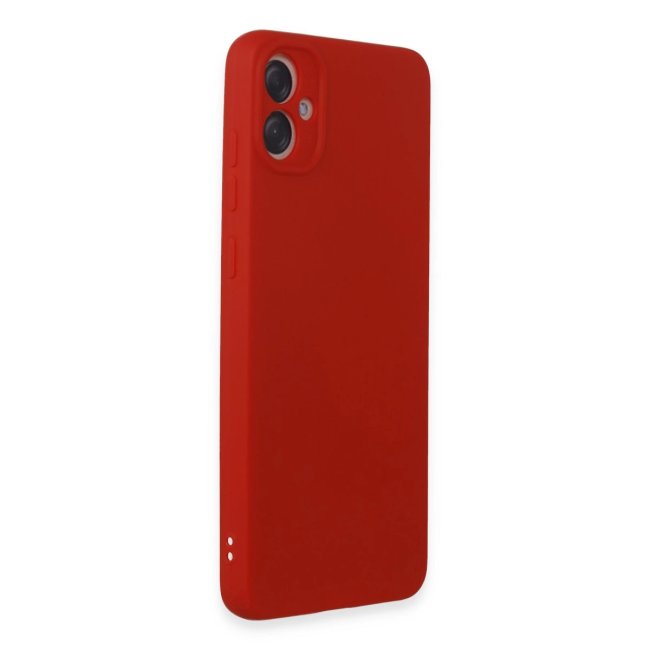 Samsung Galaxy A05 Kılıf First Silikon - Kırmızı