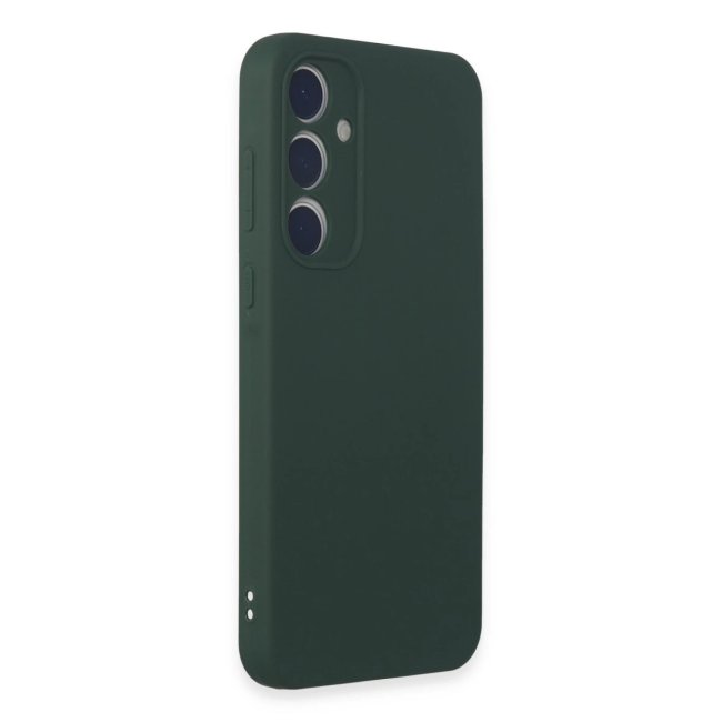 Samsung Galaxy A35 5g Kılıf First Silikon - Koyu Yeşil