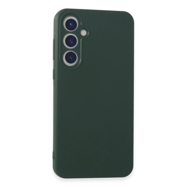 Samsung Galaxy A55 5g Kılıf First Silikon - Koyu Yeşil