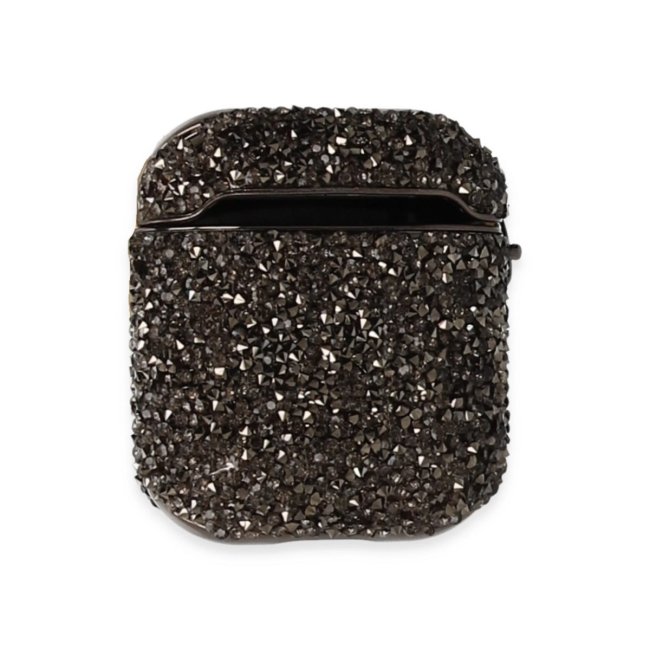 Airpods 2 (2.nesil) Mira Taşlı Kılıf - Siyah
