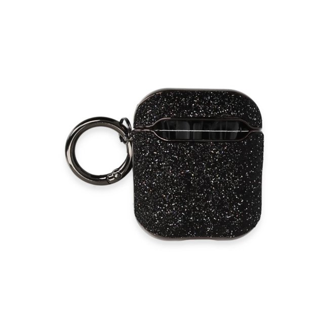 Airpods 2 (2.nesil) Spell Simli Kılıf - Siyah