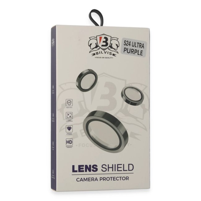 Samsung Galaxy S24 Ultra Bilvis Titan Kamera Lens - Derin Mor