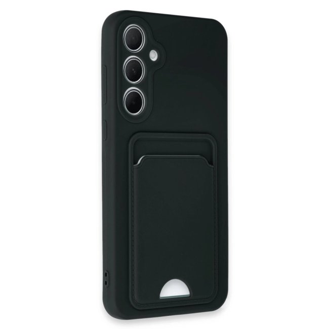 Samsung Galaxy A35 5g Kılıf Kelvin Kartvizitli Silikon - Siyah