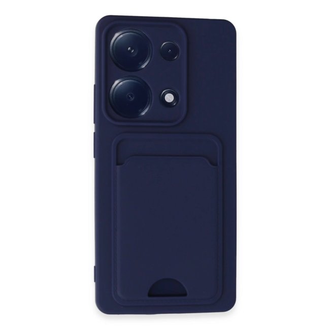 Xiaomi Redmi Note 13 Pro 4g Kılıf Kelvin Kartvizitli Silikon - Lacivert