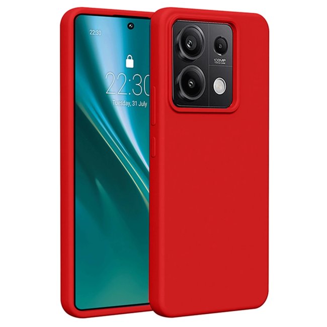 Xiaomi Redmi Note 13 Pro 5g Kılıf First Silikon - Kırmızı