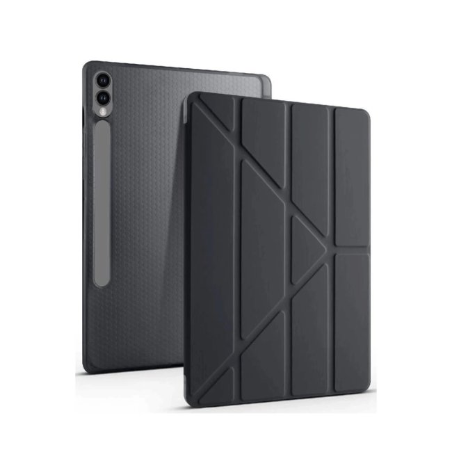 Samsung Galaxy X610 Tab S9 Fe Plus 12.4 Kılıf Kalemlikli Mars Tablet Kılıfı - Siyah