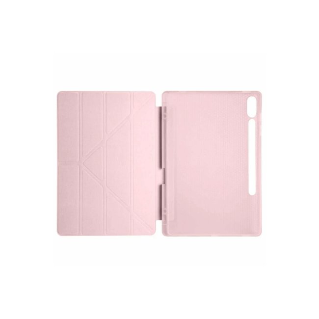 Samsung Galaxy X610 Tab S9 Fe Plus 12.4 Kılıf Kalemlikli Mars Tablet Kılıfı - Rose Gold