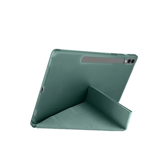 Samsung Galaxy X610 Tab S9 Fe Plus 12.4 Kılıf Kalemlikli Mars Tablet Kılıfı - Koyu Yeşil