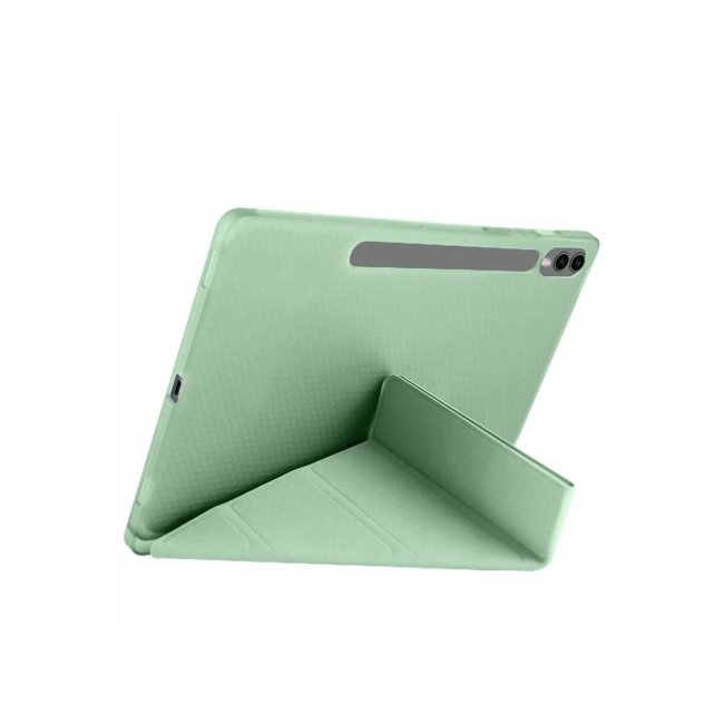 Samsung Galaxy X610 Tab S9 Fe Plus 12.4 Kılıf Kalemlikli Mars Tablet Kılıfı - Açık Yeşil