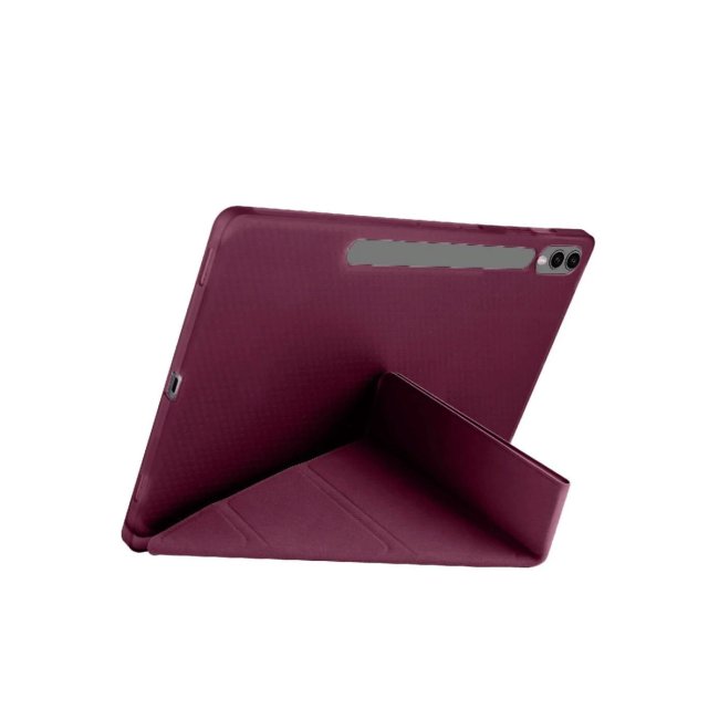 Samsung Galaxy X610 Tab S9 Fe Plus 12.4 Kılıf Kalemlikli Mars Tablet Kılıfı - Mürdüm