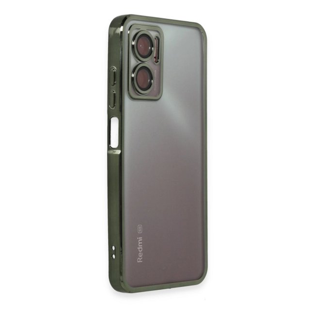 Xiaomi Redmi Note 11e Kılıf Razer Lensli Silikon - Yeşil
