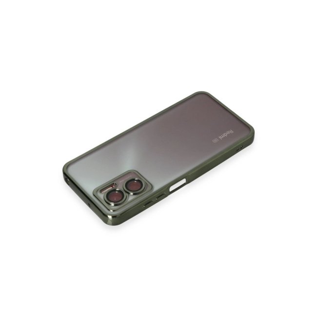 Xiaomi Redmi Note 11e Kılıf Razer Lensli Silikon - Yeşil