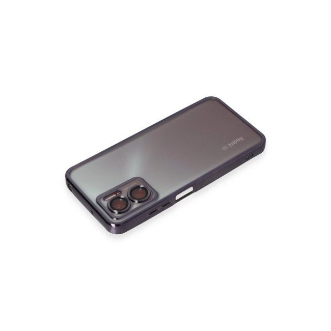 Xiaomi Redmi Note 11e Kılıf Razer Lensli Silikon - Mor