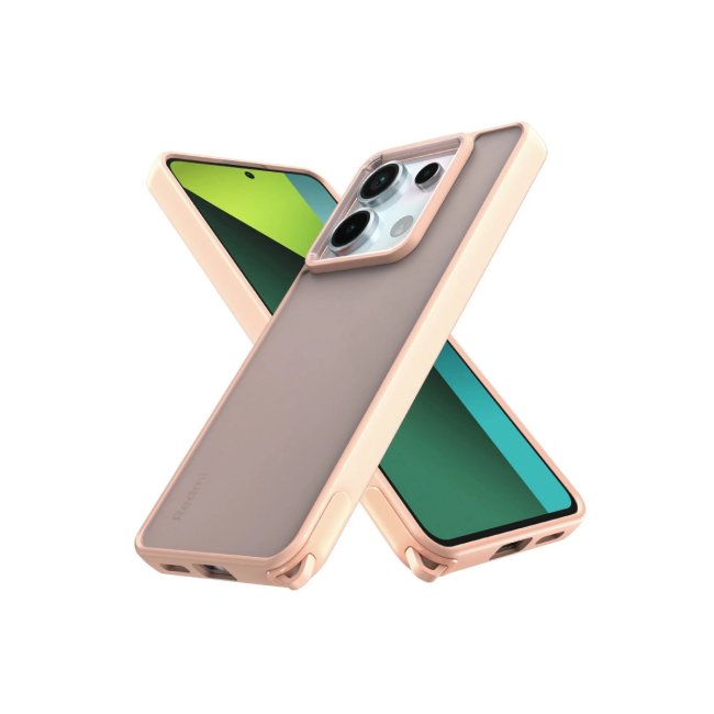 Xiaomi Redmi Note 13 Pro 5g Kılıf Elegant Kapak - Pudra